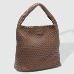 Gabby Woven Shoulder Bag Chocolate - Pure Apotheca