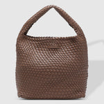 Gabby Woven Shoulder Bag Chocolate - Pure Apotheca