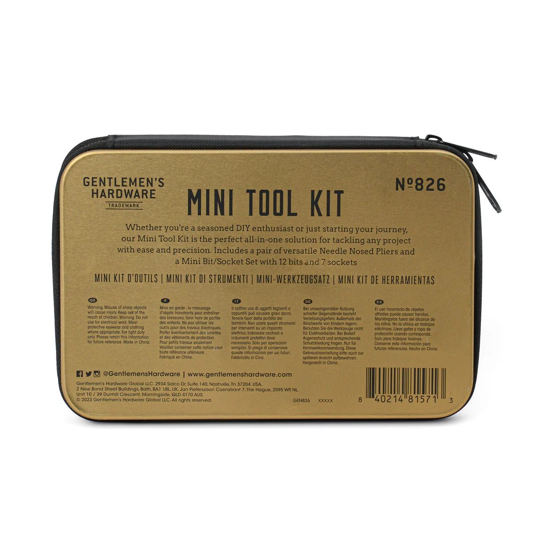 Gentleman’s Hardware Tools of the Trade Mini Tool Kit - Pure Apotheca