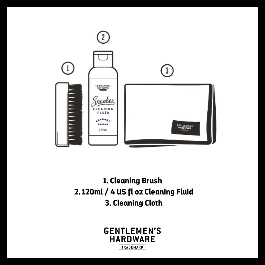Gentlemen's Hardware Sneaker Cleaning Kit - Pure Apotheca