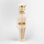 Giant Paper Star Nutcracker White & Gold - Pure Apotheca