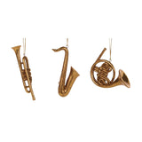 GILDED INSTRUMENT ORNAMENTS 3 ASST - Pure Apotheca