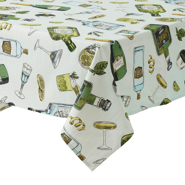Gimlet Cotton Tablecloth 140x240cm Green - Pure Apotheca