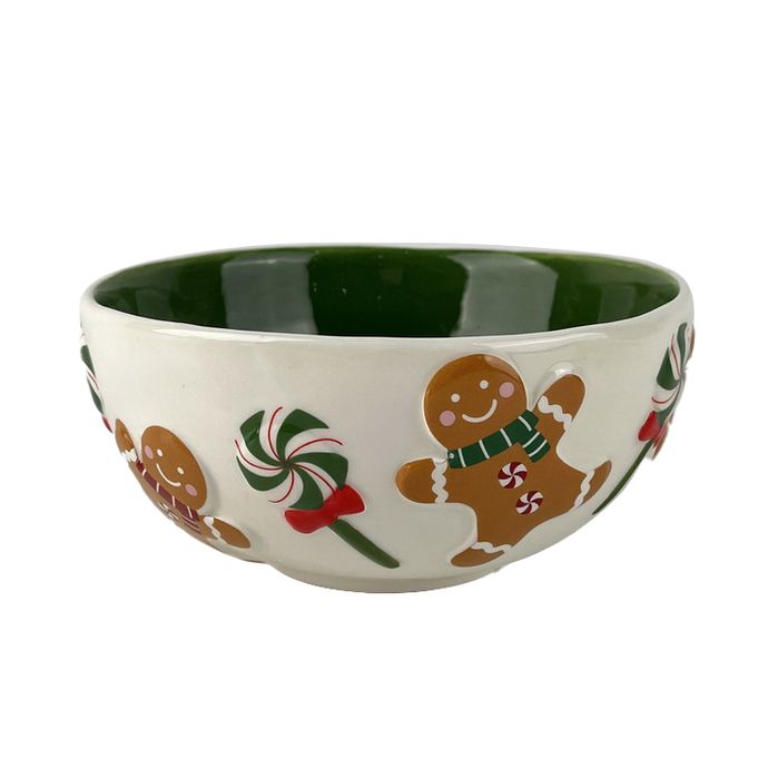Gingerbread Bowl Ceramic - Large Green - Pure Apotheca