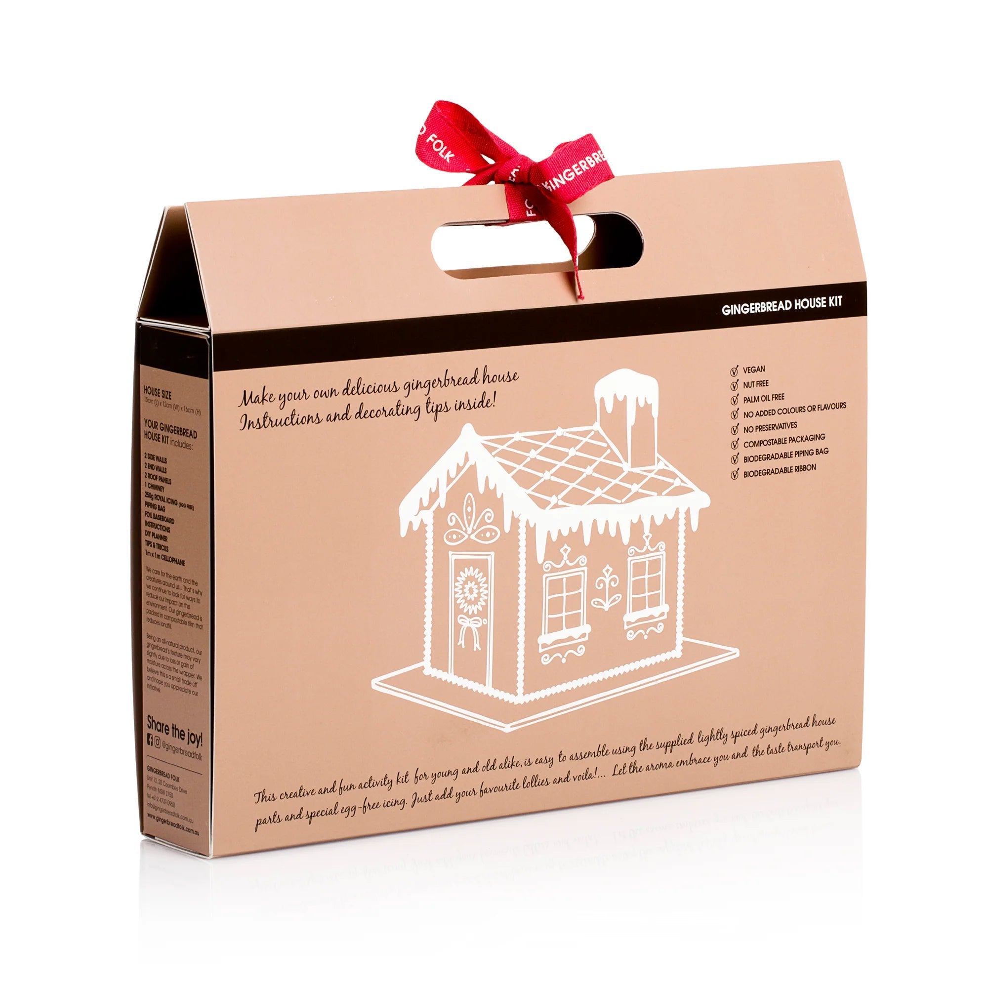 Gingerbread Folk Gingerbread House Kit - Pure Apotheca
