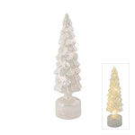 GLASS ROTATING LED TREE WHITE SML - Pure Apotheca