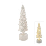 GLASS ROTATING LED TREE WHITE SML - Pure Apotheca