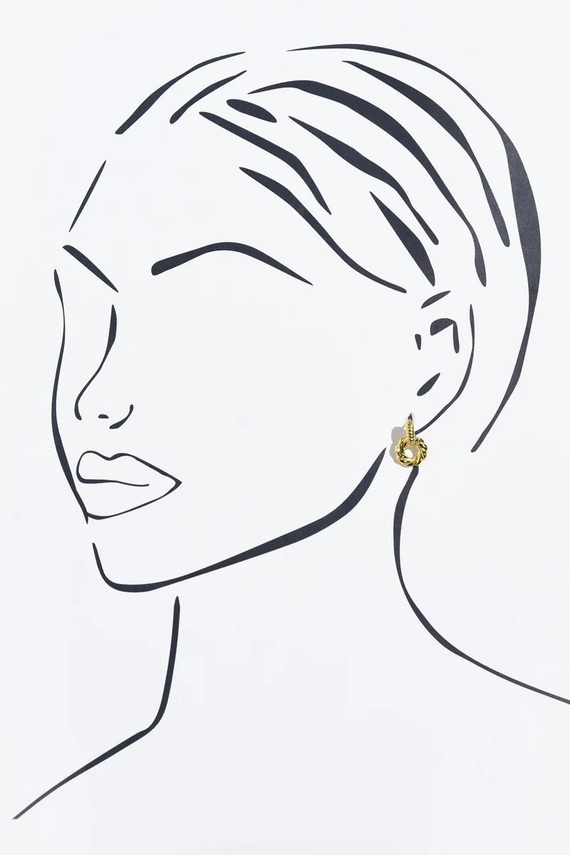 Gold Bella Twist Earring - Pure Apotheca