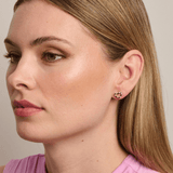 Gold Crystal Heart Amor Earring - Pure Apotheca