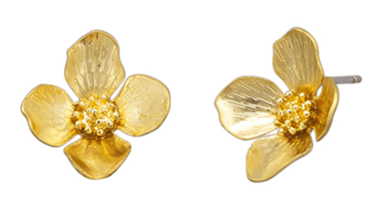 Gold Flower Earring - Pure Apotheca
