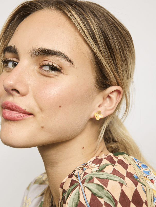 Gold Flower Earring - Pure Apotheca