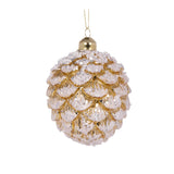 GOLD FROSTED PINECONE BAUBLE - Pure Apotheca