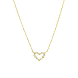 Gold Heart Crystal Necklace - Pure Apotheca