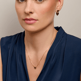 Gold Large Ball Edged Heart Necklace - Pure Apotheca