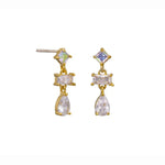 Gold Libby Crystal Earring - Pure Apotheca