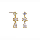 Gold Libby Crystal Earring - Pure Apotheca