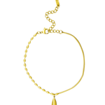 Gold Mixed Chain Pendant Bracelet - Pure Apotheca