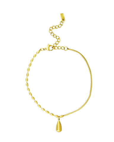 Gold Mixed Chain Pendant Bracelet - Pure Apotheca