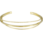 Gold Petite Trio Cuff - Pure Apotheca