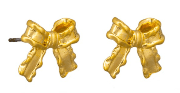 Gold Pollyanna Bow Earring - Pure Apotheca
