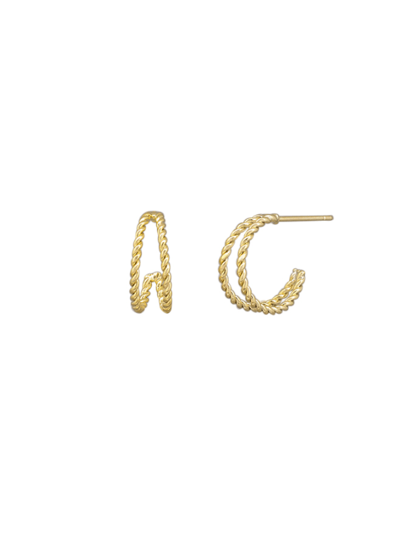 Gold Talia Hoops - Pure Apotheca