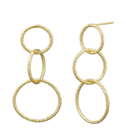 Gold Triple Hula Earring - Pure Apotheca