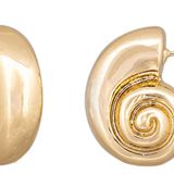 Gold Volute Shell Earring - Pure Apotheca