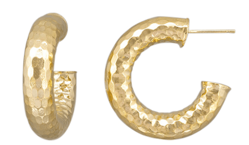 Gold Zoe Hoops - Pure Apotheca
