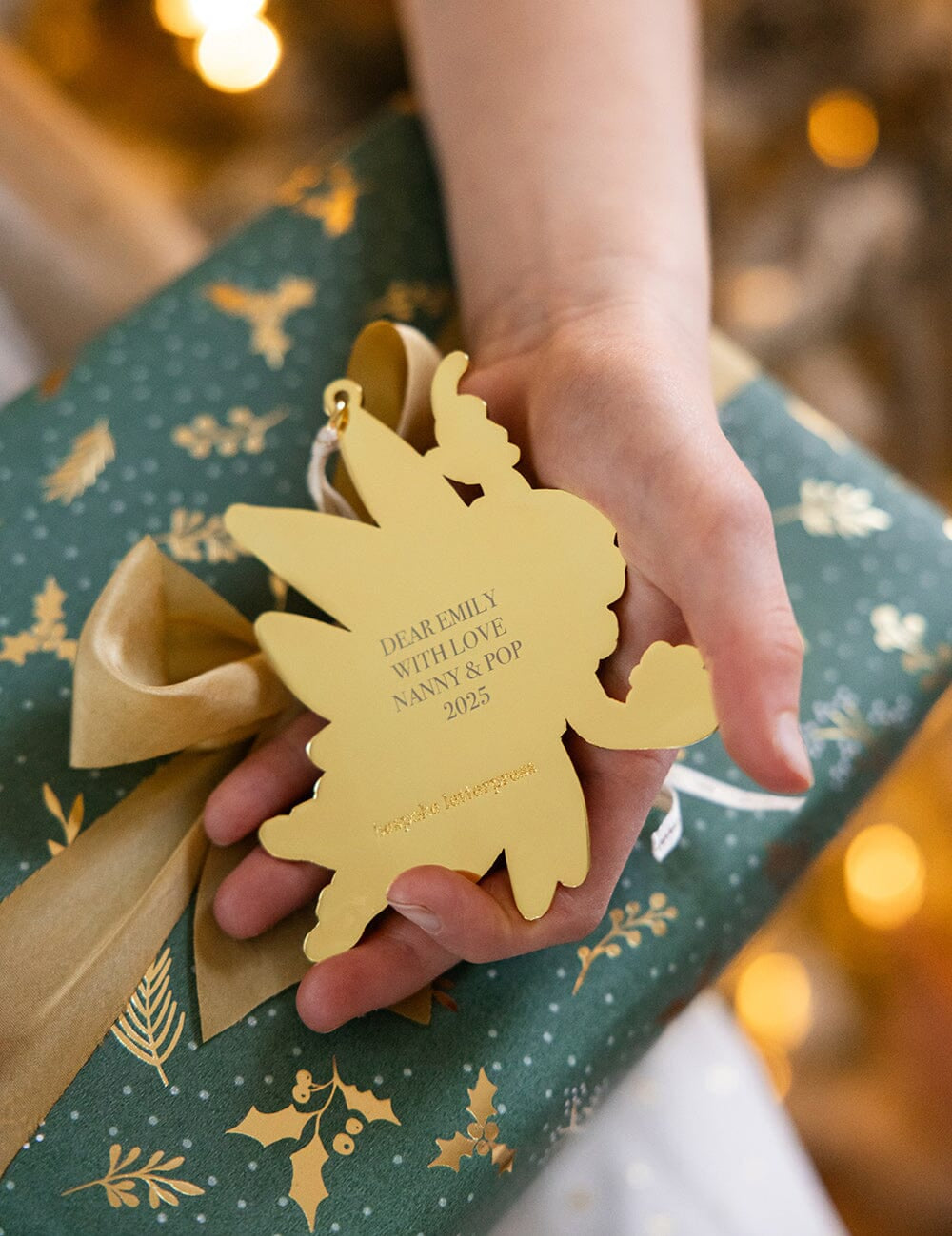 Golden Holly (Gold Foil) Gift Wrap Roll 3m - Pure Apotheca