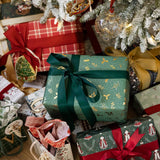 Golden Holly (Gold Foil) Gift Wrap Roll 3m - Pure Apotheca