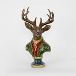 Golden Stag Bust Green Coat - Pure Apotheca