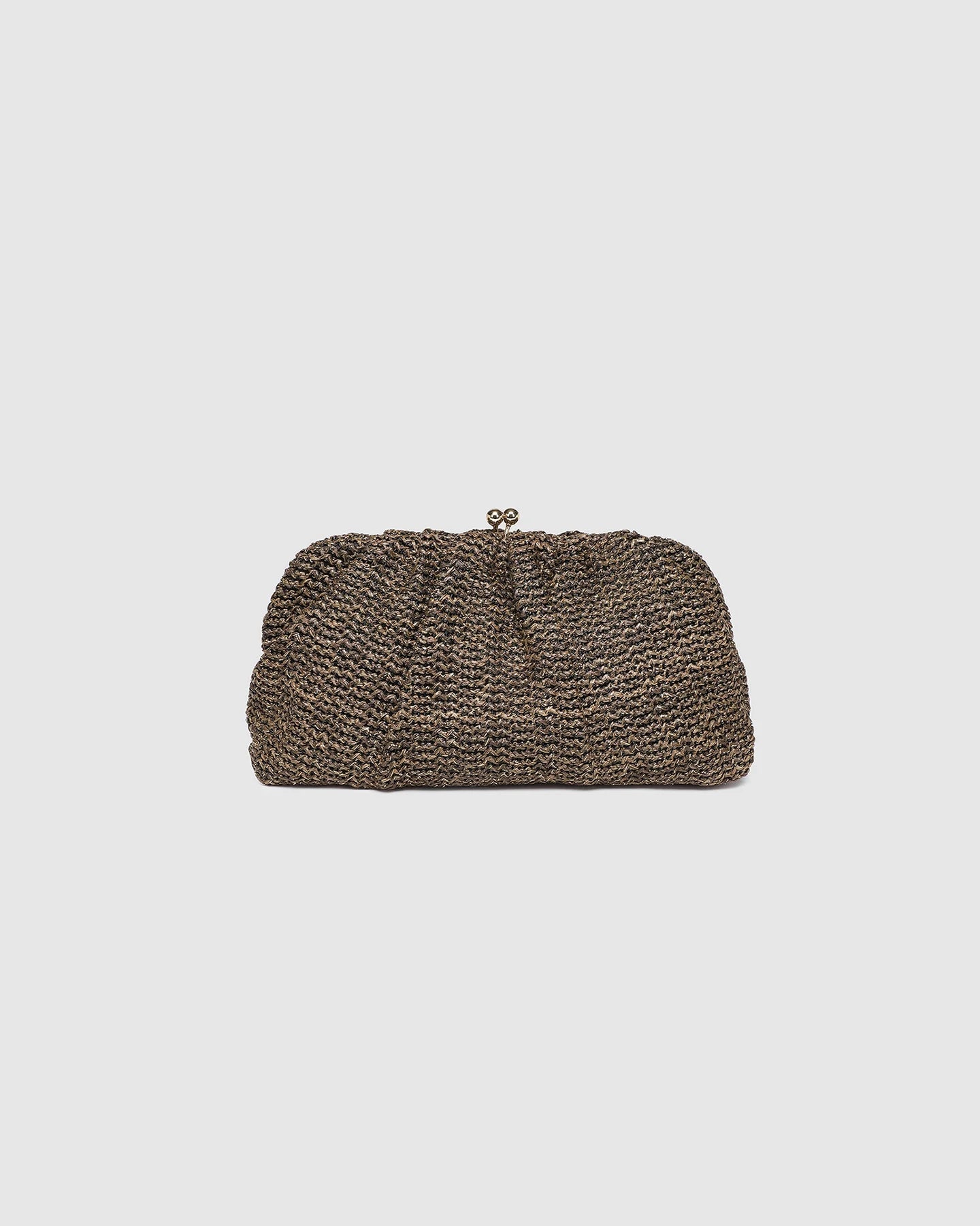 Goldie Clutch Chocolate Knit - Pure Apotheca