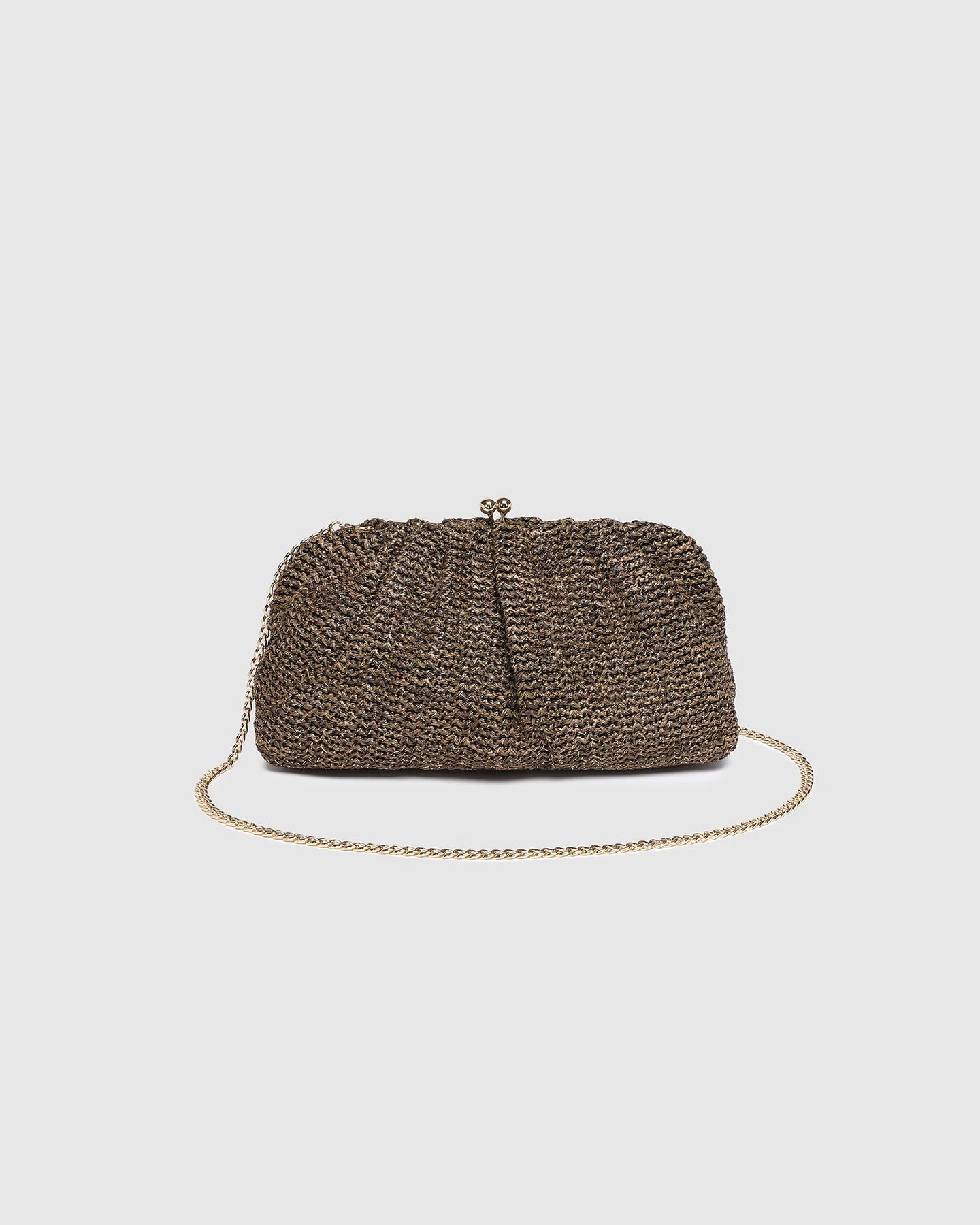 Goldie Clutch Chocolate Knit - Pure Apotheca