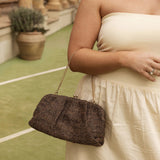 Goldie Clutch Chocolate Knit - Pure Apotheca