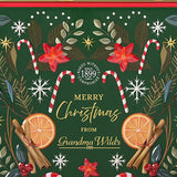 Grandma Wild's Christmas Candycane Christmas Pudding Biscuits Tin 400g - Pure Apotheca