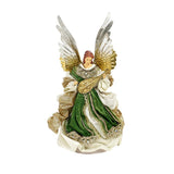 GREEN GOLD ANGEL WITH MANDOLIN TREE TOPPER - Pure Apotheca