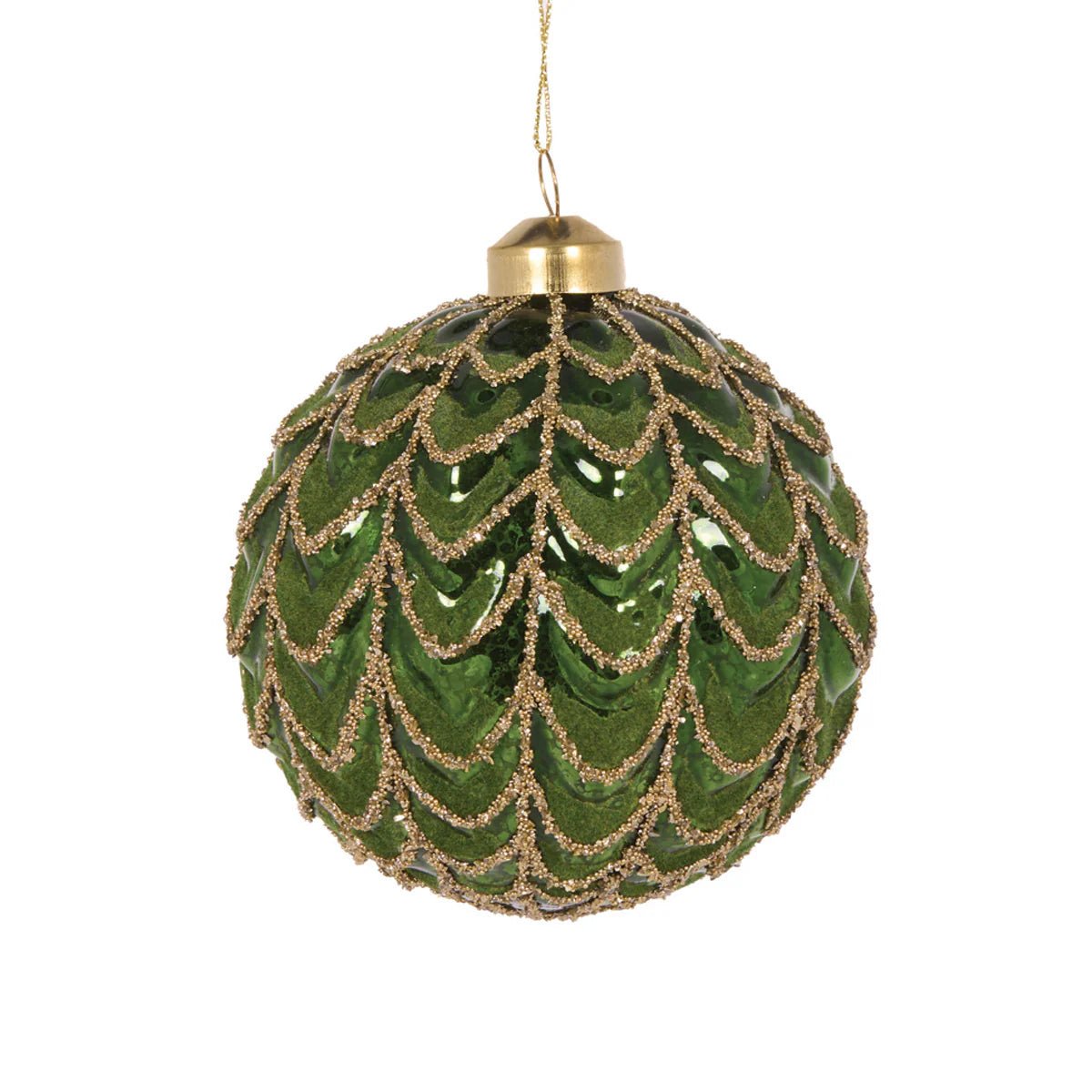 GREEN PLEATED BAUBLE - Pure Apotheca