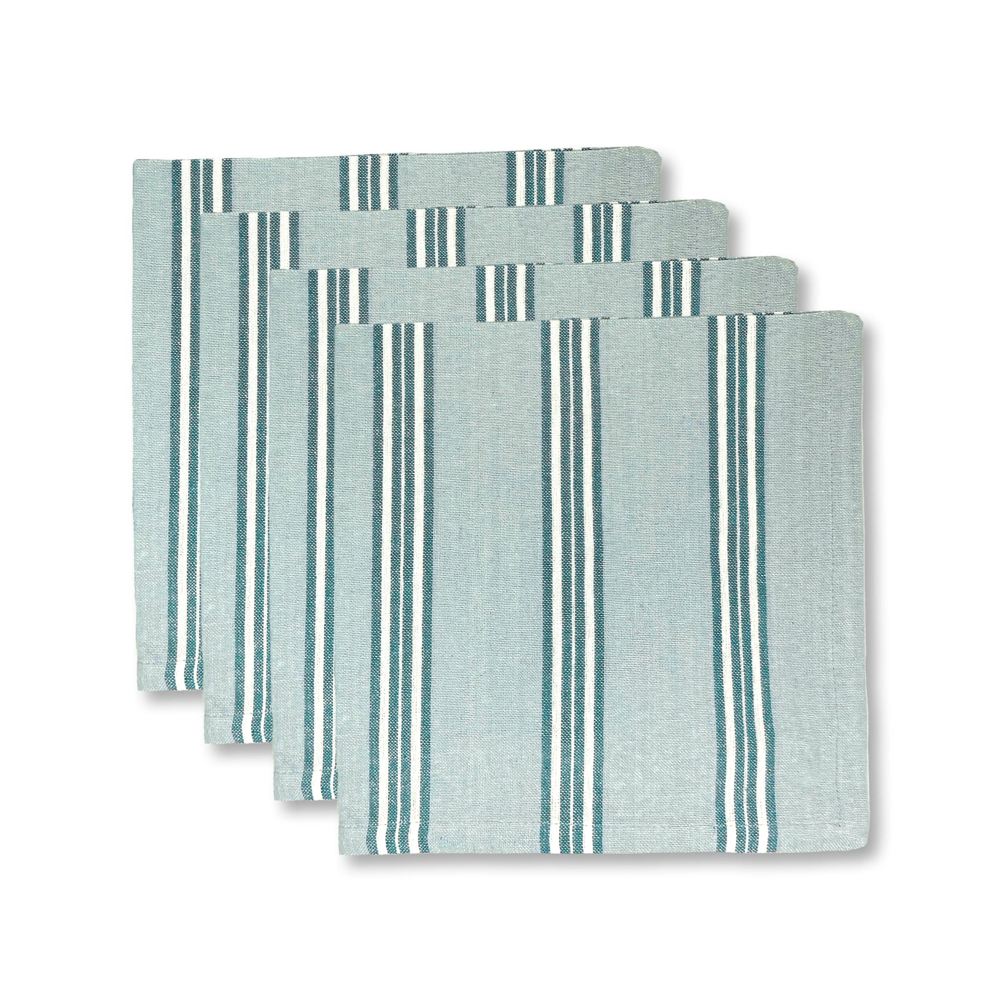 HAYMAN BLUE STRIPE NAPKIN SET/4 - Pure Apotheca