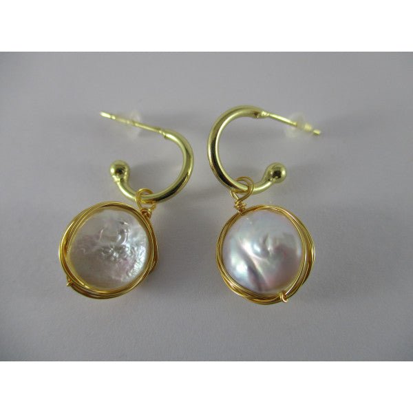 Hazel Coin Pearl Earring - Pure Apotheca