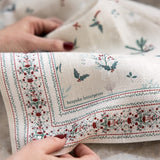 Heirloom Christmas Holly Tea Towel - Pure Apotheca