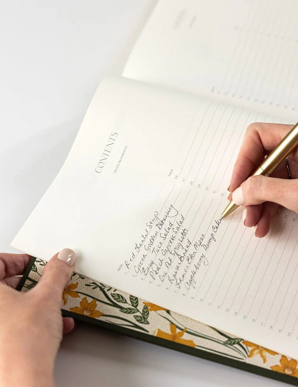 Heirloom Recipe Book Journal - Basil Green - Pure Apotheca
