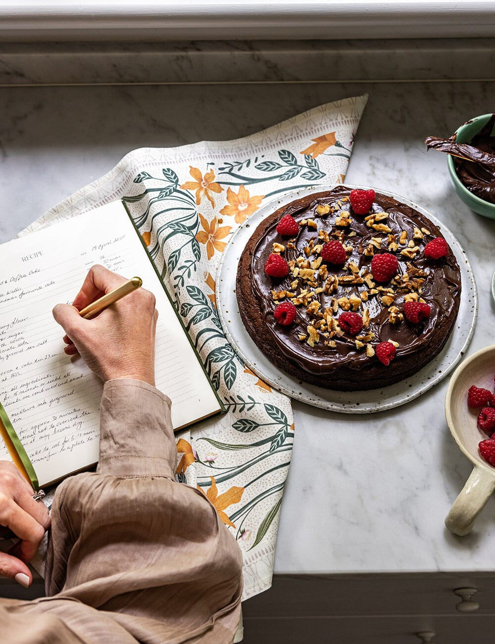 Heirloom Recipe Book Journal - Basil Green - Pure Apotheca