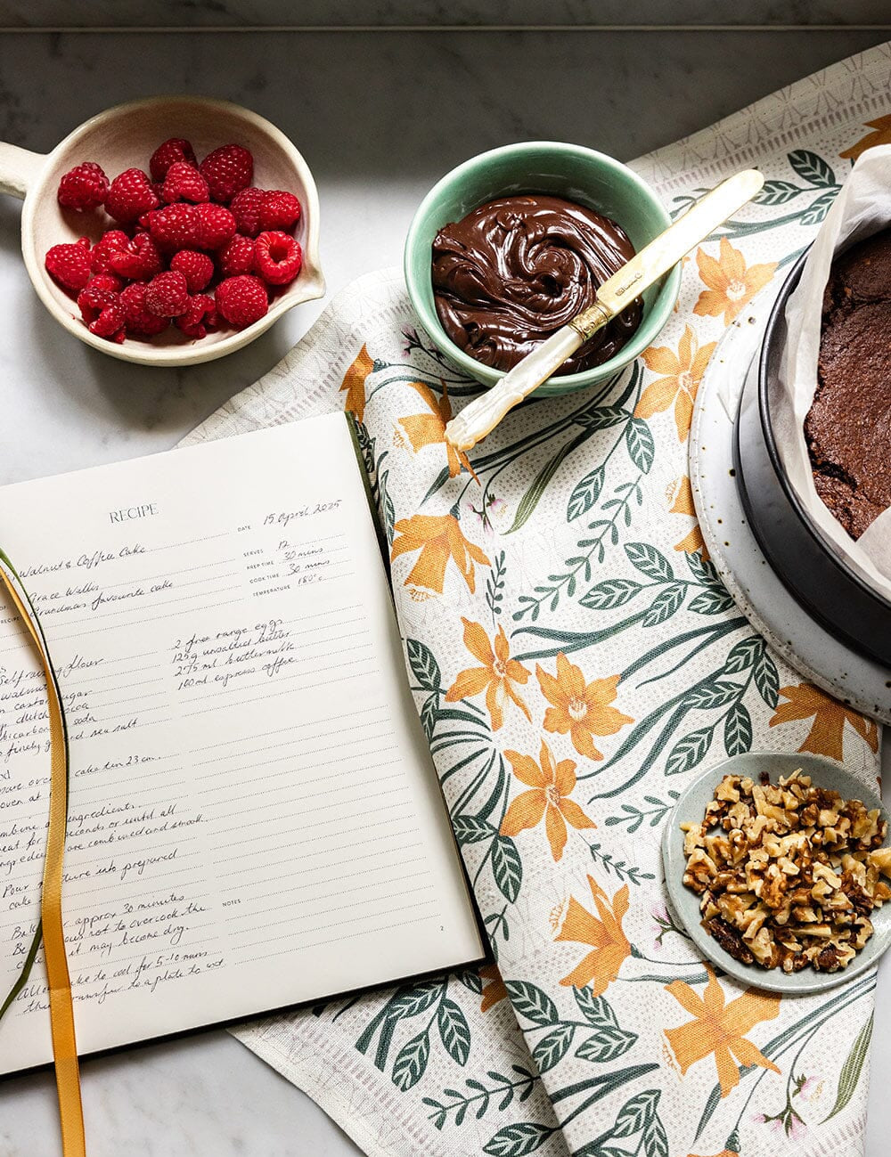 Heirloom Recipe Book Journal - Basil Green - Pure Apotheca