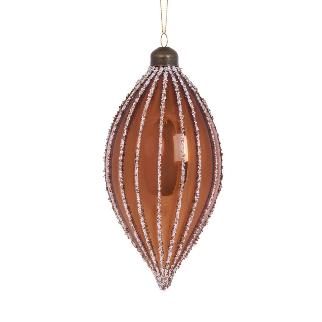 HIGH SHINE COPPER BEADED DROP BAUBLE - Pure Apotheca