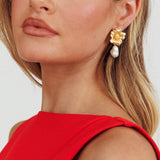 Idora Flower Pearl Earring - Pure Apotheca