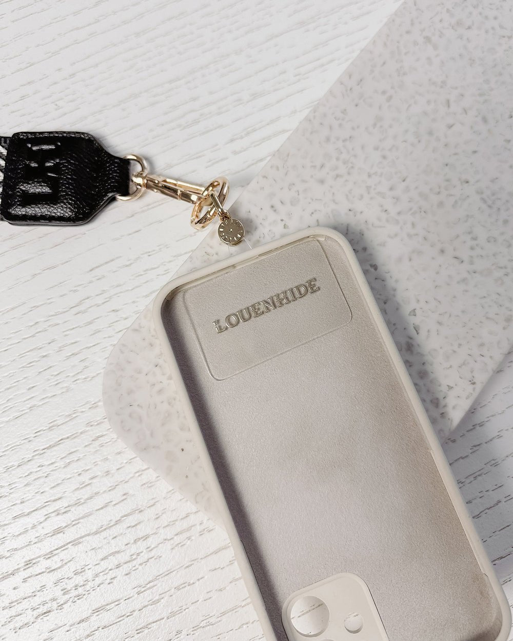Iris Keyring with Phone Attachment Black - Pure Apotheca