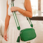 Jacinta Metallic Green Crossbody Bag - Pure Apotheca