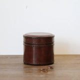 Leather Trinket Box Round - Pure Apotheca