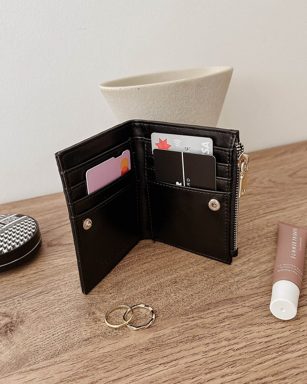 Lily Woven Wallet Black - Pure Apotheca