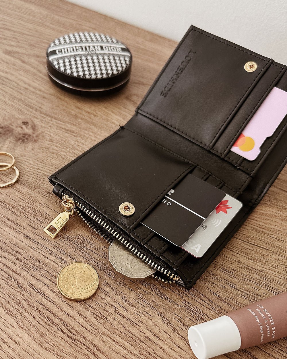 Lily Woven Wallet Black - Pure Apotheca